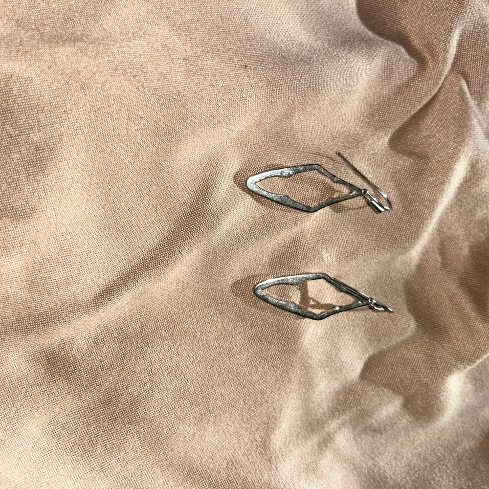 Kendra Scott Silver Geometric Earrings